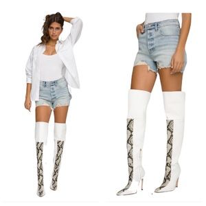 Good American Bombshell Shorts in Blue 649 Size 29 NEW